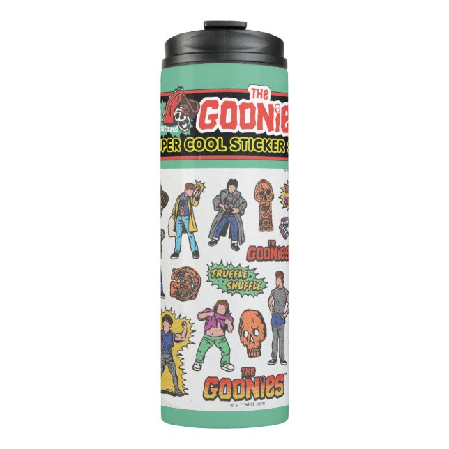 Termo Gráfico de la hoja de Pegatinas retro de Goonies (Anverso)