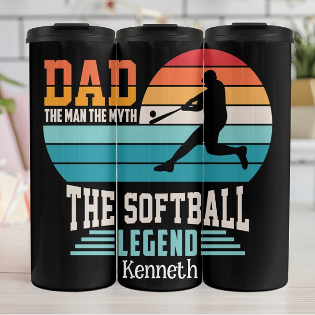 Termo Gráfico de la leyenda del softbol de papá (Subido por el creador)