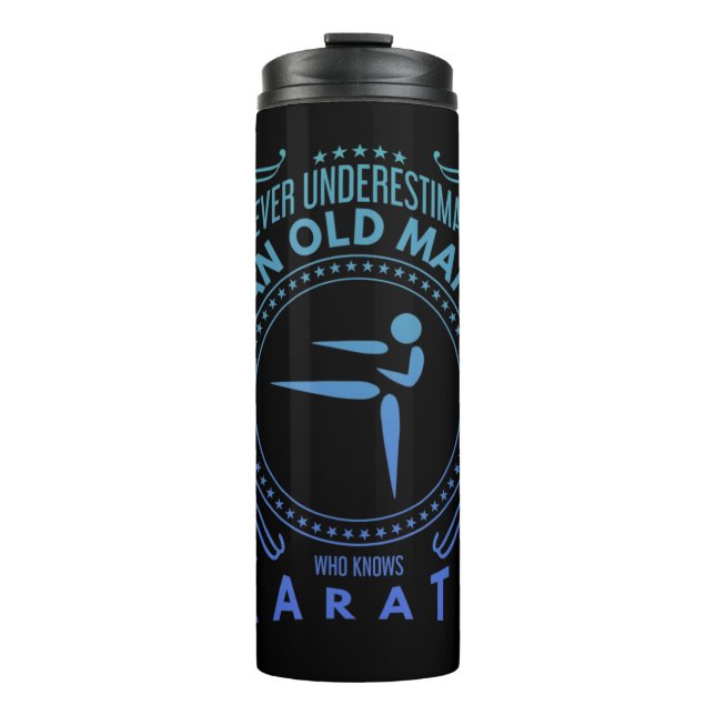 Termo Gráfico de Mens Karate - Nunca Subestimes A Un Vie (Anverso)