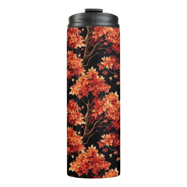 Termo Gráfico de patrón sin foco del árbol de arce de ca (Anverso)