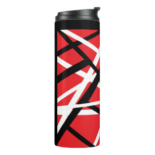 Termo gráfico rojo, negro y blanco
