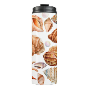 Termo gran conjunto de conchas en un grupo aislado de bl