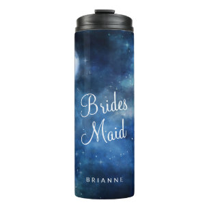 Termo Gran dama de honor personalizada del cielo lunar