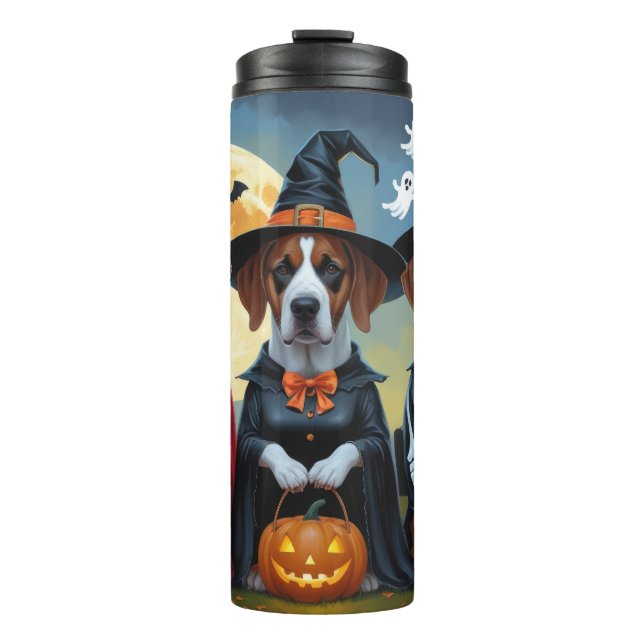 Termo Gran Dane Dogs Calabaza Halloween Funny (Anverso)