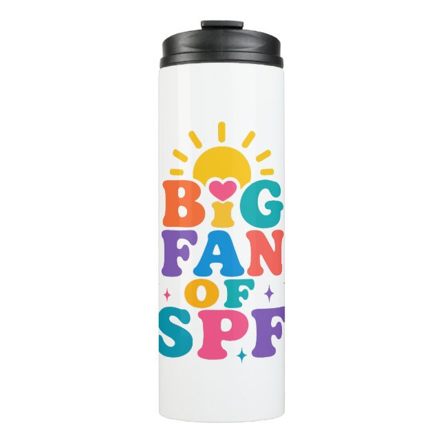 Termo Gran fan de la protección solar SPF en verano (Anverso)