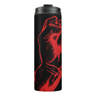 Termo Gran Puño Levantado Defiante Rojo
