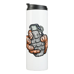 Termo Granada De Mano Al Estilo De Los Comics