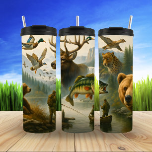 Termo Grandeza de la naturaleza, collage de la naturalez
