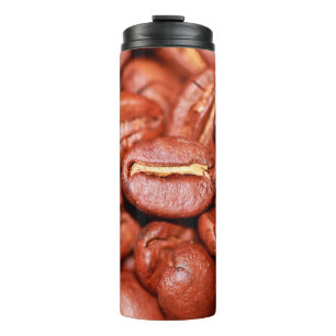 Termo Granos de café marrones asados