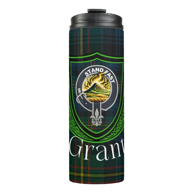 Termo Grant Scottish Clan Tartan & Crest (Anverso)