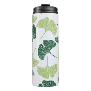 Termo Green Ginkgo Biloba Seamless Pattern