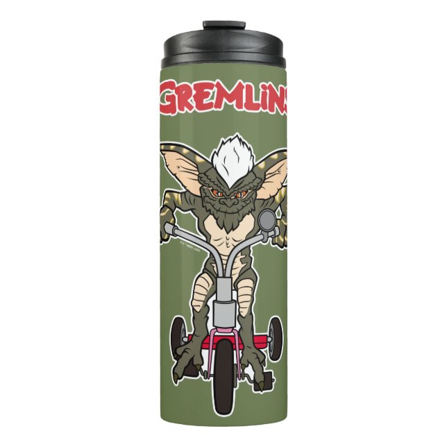 Termo Gremlins | Triciclo de franjas (Anverso)