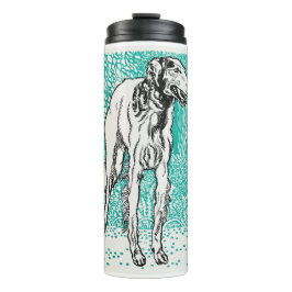 Termo Greyhound, frente al Ilustracion negro, de Moriz J