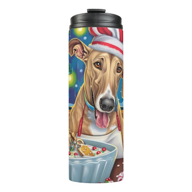 Termo Greyhound Holiday Baking: Navidades festivos (Anverso)