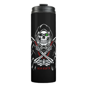 Termo Grim Reaper Scythe Death Skeleton Bones Halloween