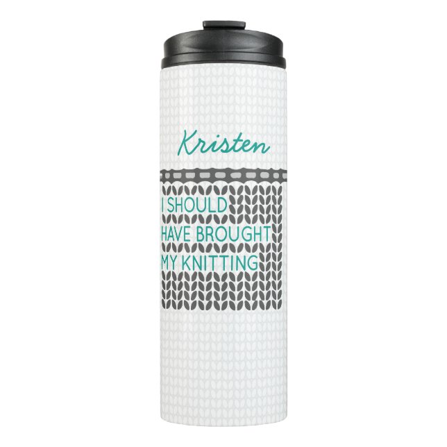 Termo Gris Debí Haber Traído Mi Punto (Anverso)