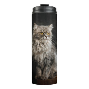 Termo Gris Fluffy Cat