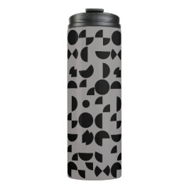 Termo Gris negro moderno elegante tribal geométrica