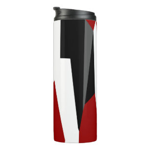 Termo gris rojo negro y blanco