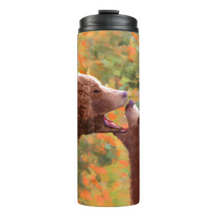 Termo Grizzly Bear Mom and Cub Painting - Wildlife Art