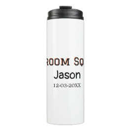 Termo Groom Squad groomsman despedida de soltera agregar