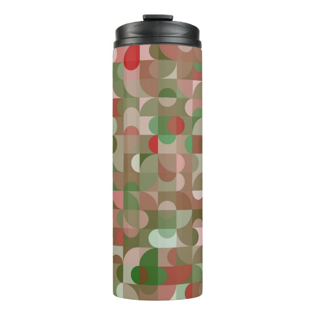 Termo Groovy Boho Mod Navidades geométricos Termales (Anverso)