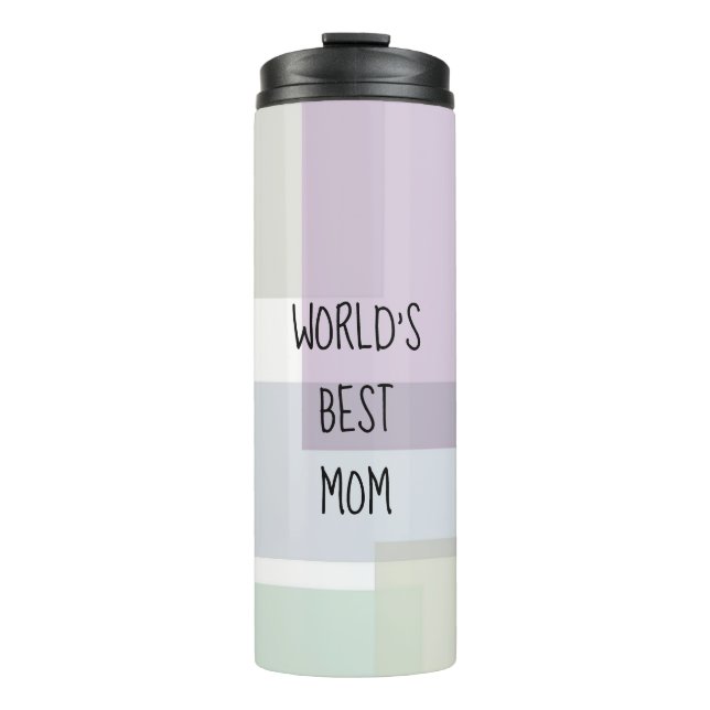 Termo Groovy Retro Green Dusty Blue Floral (Anverso)