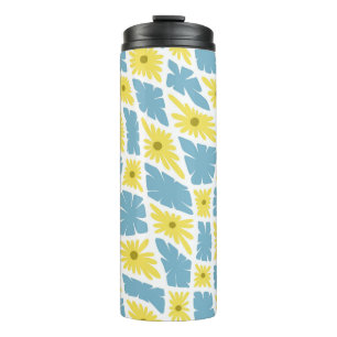 Termo Groovy Wavy Trippy 60 Cheques de flores azul amari
