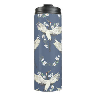 Termo Grúa de época: Patrón de pájaro volador