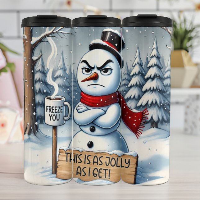 Termo Grumpy Snowman como jolly (Subido por el creador)