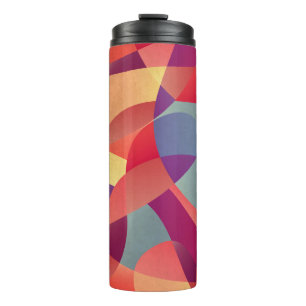 Termo Grunge colorido: fondo de triángulos geométricos