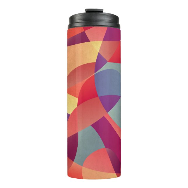 Termo Grunge colorido: fondo de triángulos geométricos (Anverso)