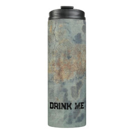 Termo Grunge en la taza térmica verde