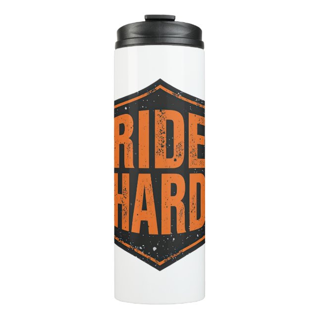 Termo Grunge Motorcycle "Ride Hard" Shield (Anverso)