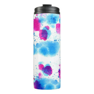 Termo Grunge Stains Textura de acuarela