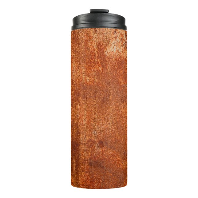 Termo Grunge textura metalizado oxidada. Corrosión oxida (Anverso)