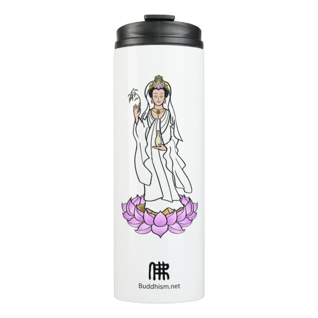 Termo Guan Yin Bodhisattva en Lotus (Anverso)