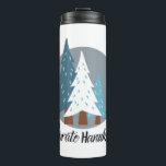 Termo Guardar un árbol - Celebrar Hanukkah<br><div class="desc">Este diseño combina el espíritu de Hanukkah con un mensaje ecológico. Con las palabras "¡Salven un árbol celebra Hanukkah!" exhibidas de manera lúdica, este diseño es perfecto para aquellos que quieren acoger la alegría de la festividad y al mismo tiempo promover la sostenibilidad ambiental. El diseño presenta encantadores árboles personalizados...</div>