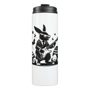 Termo Guay Easter Rabbit Jugando Guitarra Cute Bunny Eas