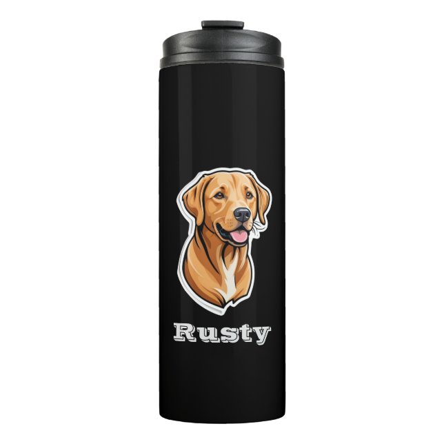 Termo Guay Labrador Recuperador Pegatina Personalizado F (Anverso)