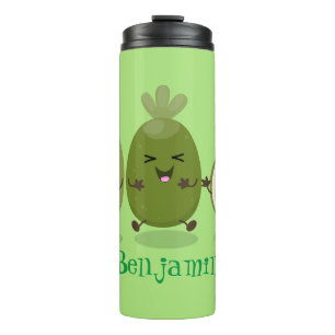 Termo Guayaba feijoa personalizado de piña de cuña ilust