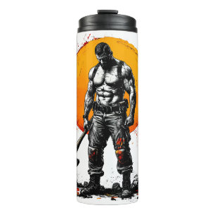 Termo guerrero bárbaro fantasía medieval Thermal Tumbler