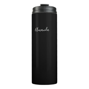 Termo guión chic personalizado en blanco y negro