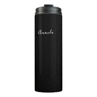 Termo guión chic personalizado en blanco y negro