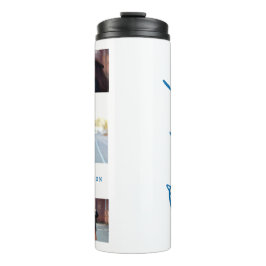 Termo Guión de graduación azul moderno elegante