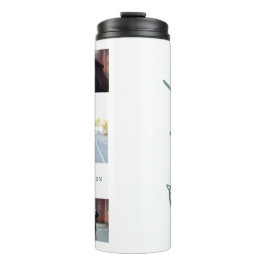 Termo Guión de graduación verde de la foto elegante mode