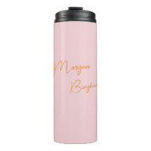 Guion de monograma minimalista rosa
