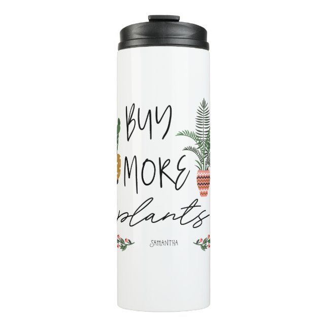 Termo Guión divertido compra más plantas en la planta de (Anverso)