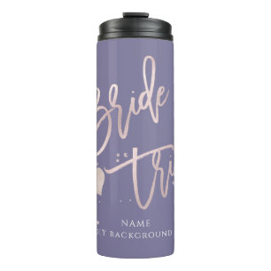 Termo Guión moderno de PixDezines Bride Tribe Rubor