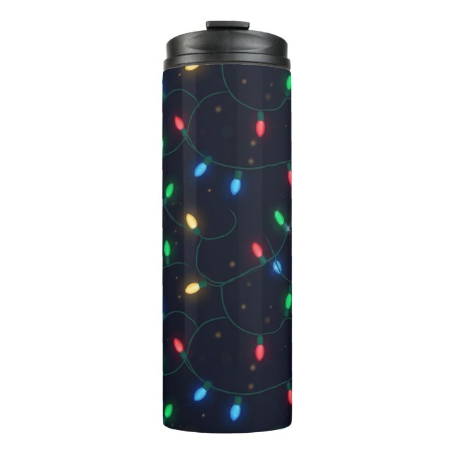 Termo Guirnalda de Luces de Navidad Patrón Continuo (Anverso)